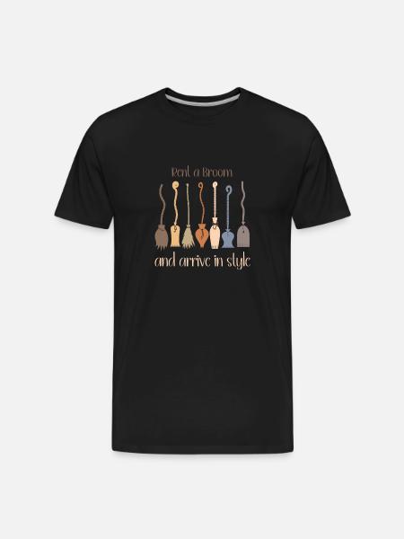 Rent a broom - Men's Premium Organic T-Shirt - black