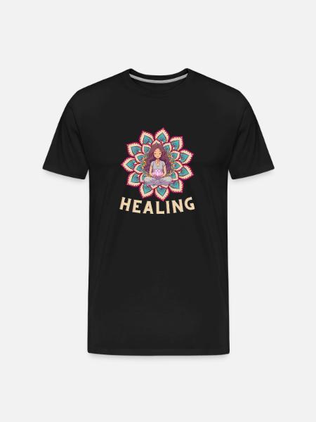 energy healing | Healing - Men's Premium Organic T-Shirt - black