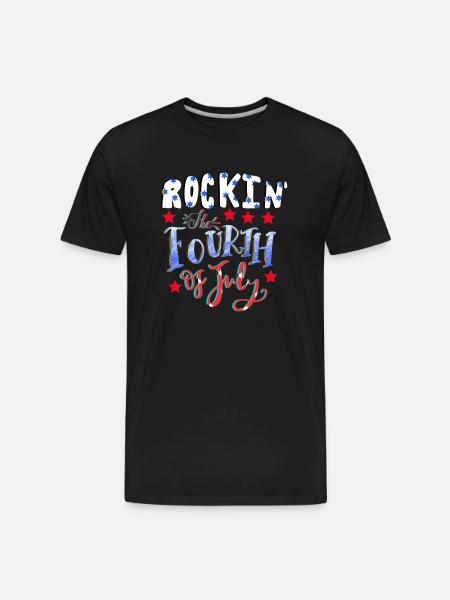 4th Of July - Men's Premium Organic T-Shirt - black