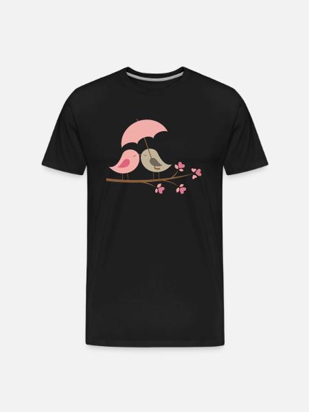 Umbrella love - Men's Premium Organic T-Shirt - black