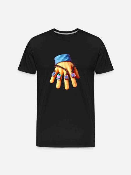 I Love My Girlfriend - Men's Premium Organic T-Shirt - black