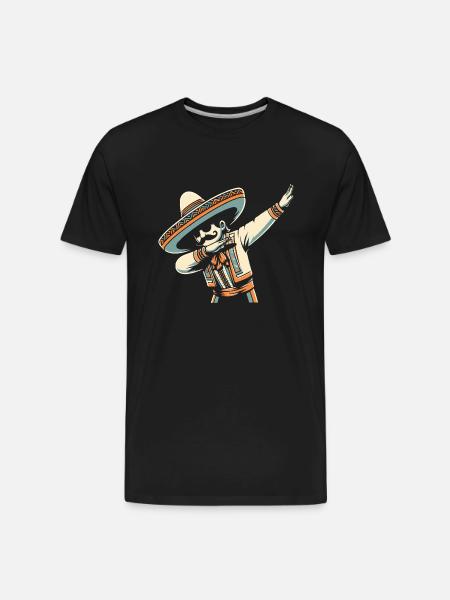 Dabbing Mexican - Men's Premium Organic T-Shirt - black