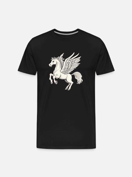 Pegasus - Men's Premium Organic T-Shirt - black