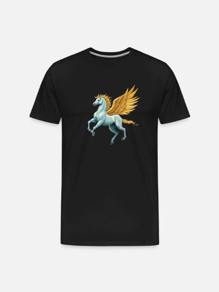 Pegasus - Men's Premium Organic T-Shirt - black