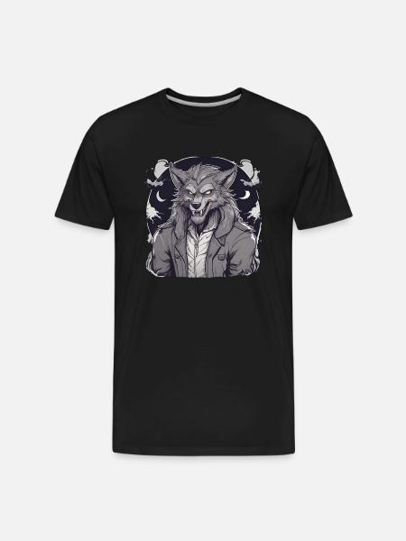 Halloween Werewolf - Men's Premium Organic T-Shirt - black
