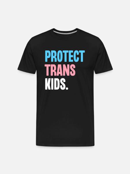 Protect Trans Kids - Men's Premium Organic T-Shirt - black