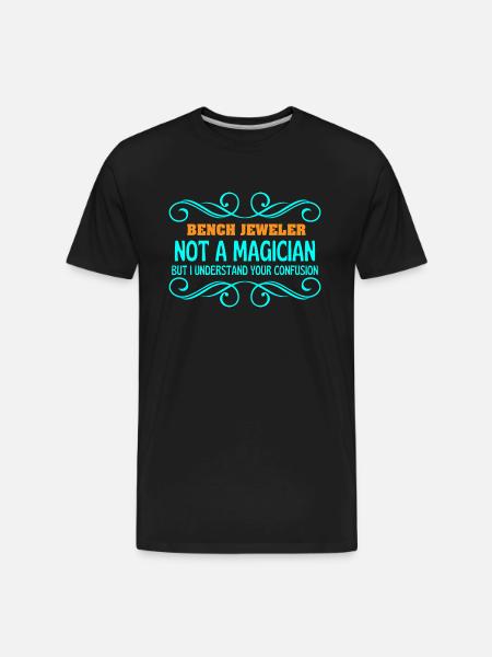 BENCH JEWELER not magican - Men's Premium Organic T-Shirt - black