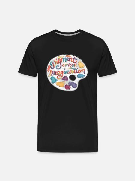 Pigment Of Your Imagination - Men's Premium Organic T-Shirt - black