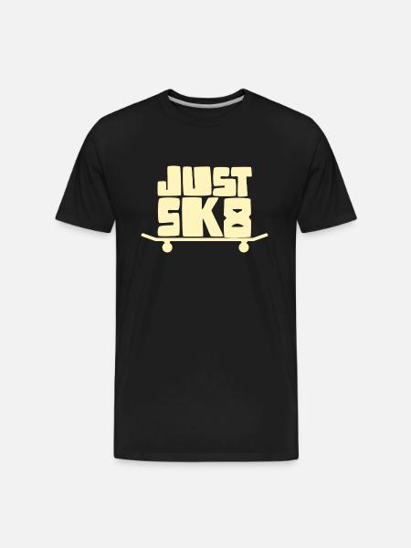 Just Skate - Men's Premium Organic T-Shirt - black