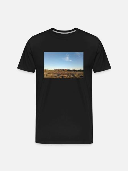 Blue Sky in the Desert - Men's Premium Organic T-Shirt - black