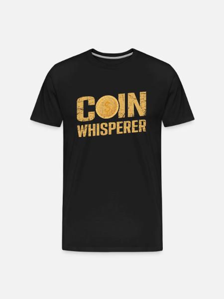 Metal detecting coin whisperer - Men's Premium Organic T-Shirt - black