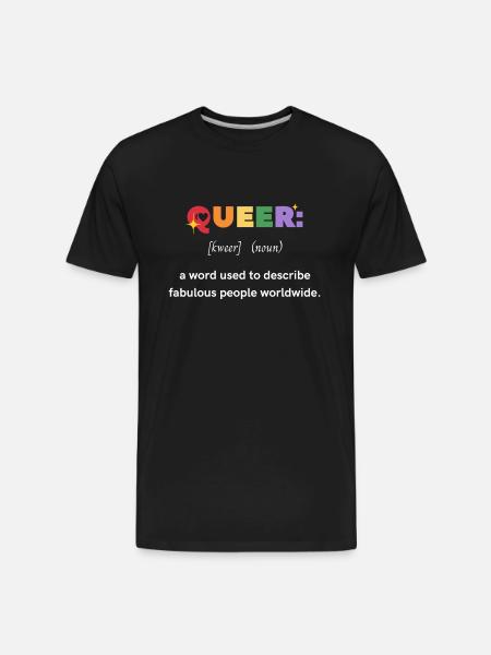 queer - Men's Premium Organic T-Shirt - black