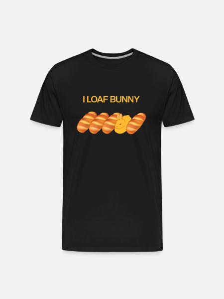 I Loaf Bunny - Men's Premium Organic T-Shirt - black