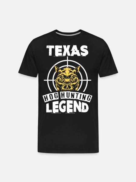 Hog Hunting, boar hunter - Men's Premium Organic T-Shirt - black