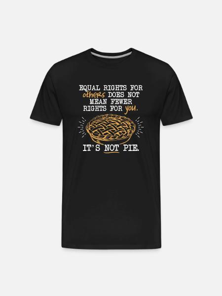Equality Pie - Men's Premium Organic T-Shirt - black
