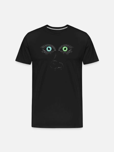 Beautiful Face - Men's Premium Organic T-Shirt - black
