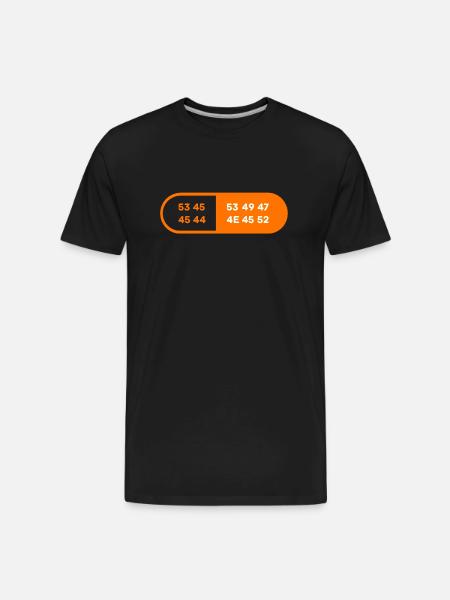 Stealth SeedSigner - Men's Premium Organic T-Shirt - black