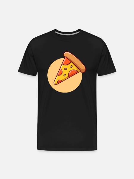 Slice Of Pizza - Men's Premium Organic T-Shirt - black