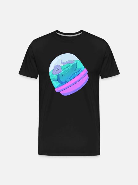 Capsule Cryptids Nessie - Men's Premium Organic T-Shirt - black