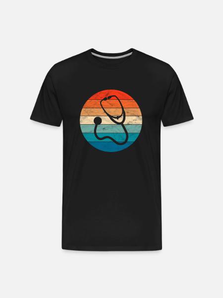Stethoscope - Men's Premium Organic T-Shirt - black