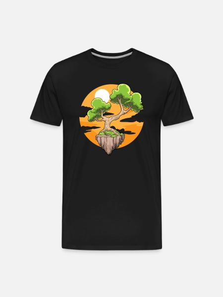 Bonsai - Men's Premium Organic T-Shirt - black