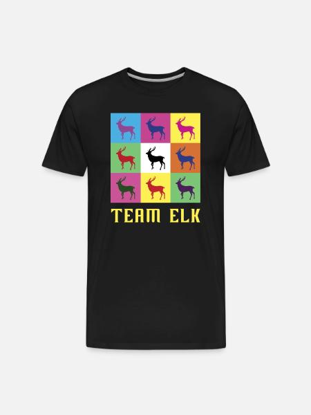 Team Elk - Men's Premium Organic T-Shirt - black