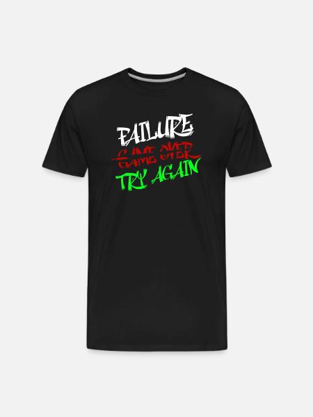 Bold Graffiti - Men's Premium Organic T-Shirt - black