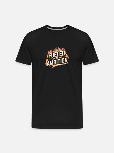 Fueled by Ambition Flame - Men's Premium Organic T-Shirt - black