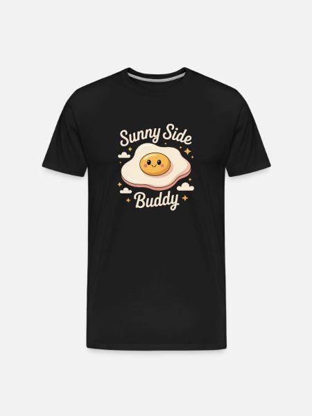 Sunny Side Buddy - Men's Premium Organic T-Shirt - black