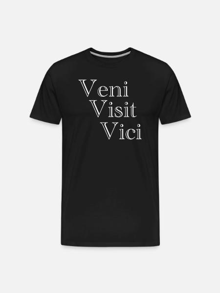 Veni Visit Vici - Men's Premium Organic T-Shirt - black