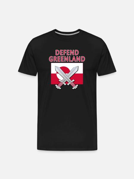 DEFEND GREENLAND - Men's Premium Organic T-Shirt - black