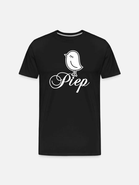 Sparrow “Piep” - Men's Premium Organic T-Shirt - black