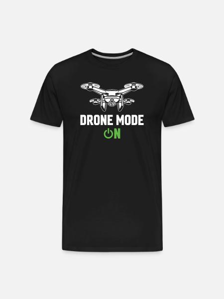 Drone Mode: On - Men's Premium Organic T-Shirt - black