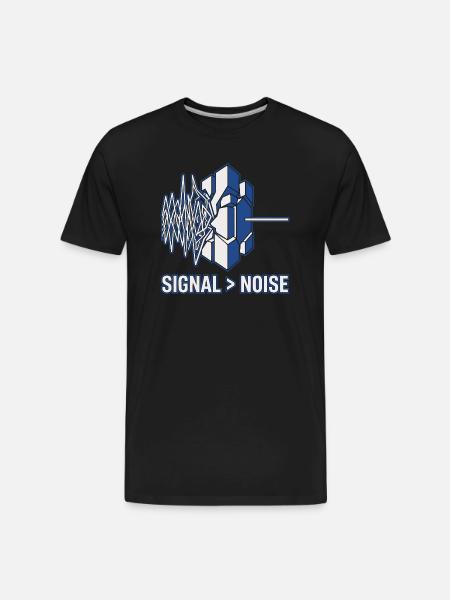 Professional Signal Logic Tee - Men's Premium Organic T-Shirt - black