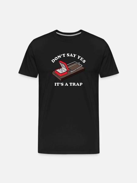 It's a Trap - Men's Premium Organic T-Shirt - black