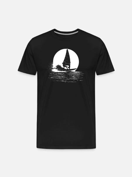 Windsurfing - Men's Premium Organic T-Shirt - black