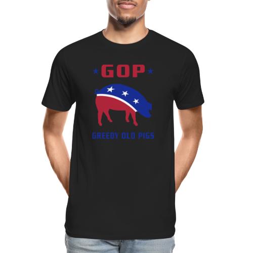 GOP Greedy Old Pigs - Men's Premium Organic T-Shirt