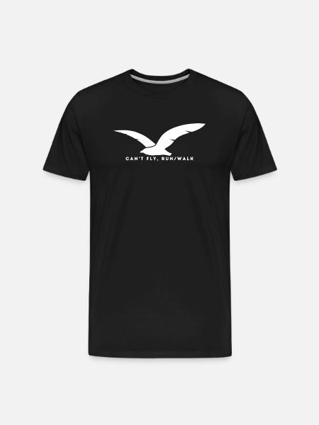 Can-t_Fly-_Run_Walk - Men's Premium Organic T-Shirt - black