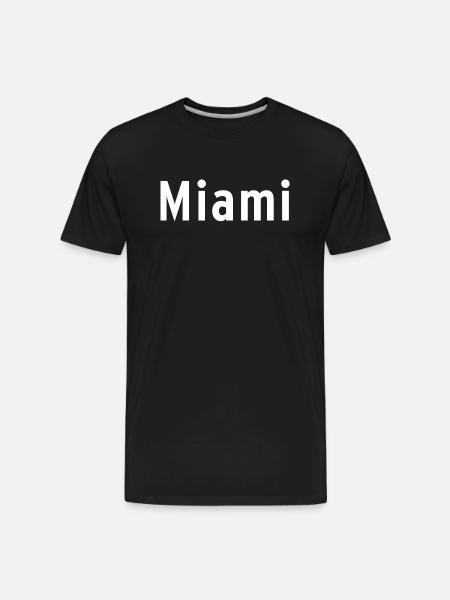 Miami - Men's Premium Organic T-Shirt - black