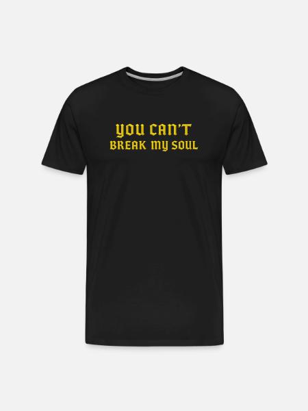 Unbreakable Soul in Gold - Men's Premium Organic T-Shirt - black