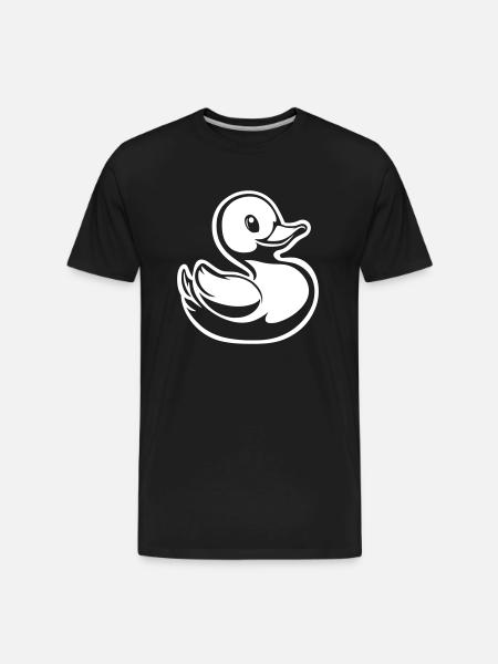 Rubber ducky - Men's Premium Organic T-Shirt - black