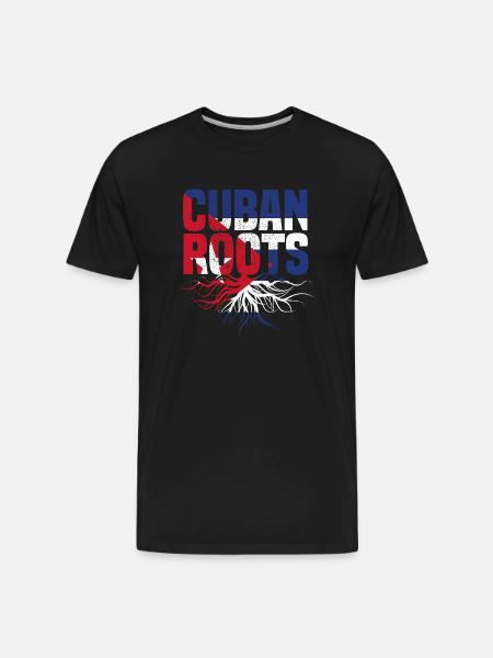 Cuban Roots - Men's Premium Organic T-Shirt - black