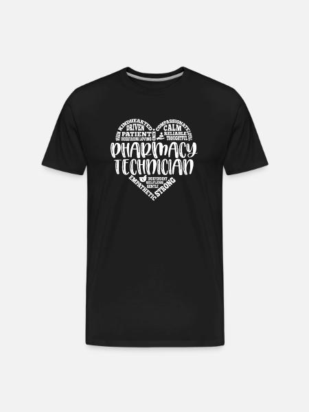 Pharmacy technician, tech, subway art - Men's Premium Organic T-Shirt - black
