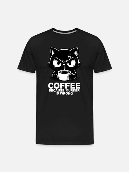 Murder is wrong (dark) - Men's Premium Organic T-Shirt - black