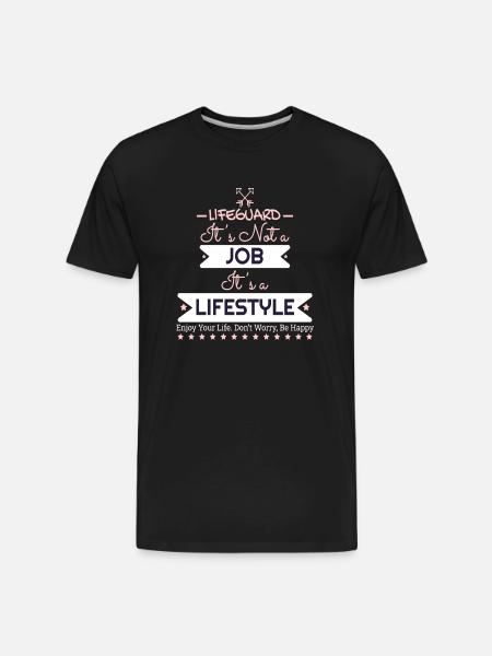 LIFEGUARD - Men's Premium Organic T-Shirt - black