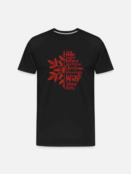Christmas-Joy - Men's Premium Organic T-Shirt - black