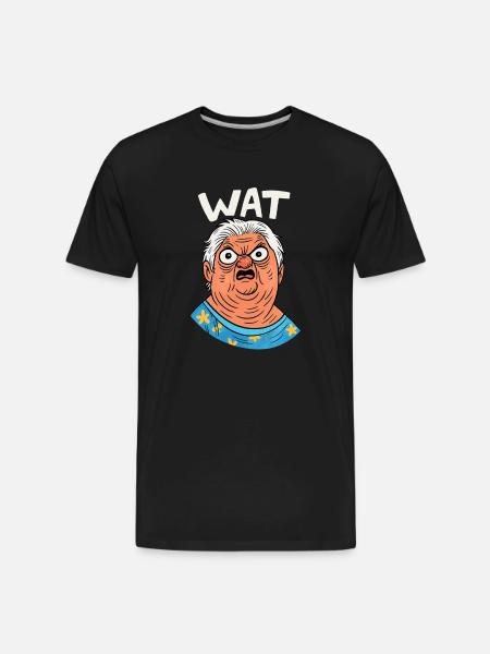Granny Surprised - Men's Premium Organic T-Shirt - black