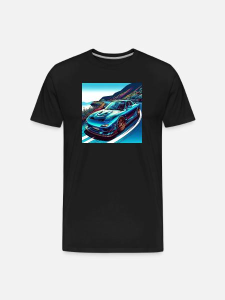 Coastal RX-7 - Men's Premium Organic T-Shirt - black