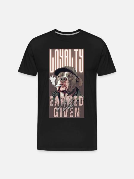 Loyalty Earned Not Given - Men's Premium Organic T-Shirt - black