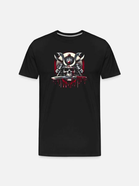 Samurai's Last Stand - Men's Premium Organic T-Shirt - black